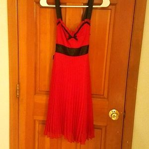 Red and Black Formal Dress